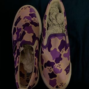 Rip n Dip Purple Camo Slip Ons